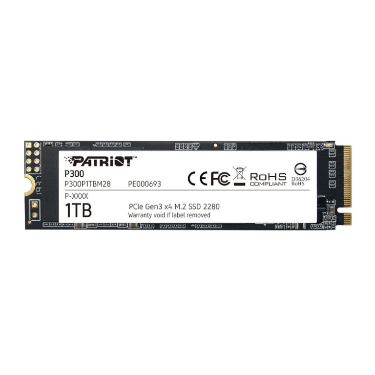 Patriot P300 1TB M.2 PCIe NVMe SSD Black