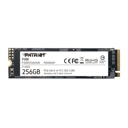 Patriot P300 256GB M.2 PCIe NVMe SSD Black