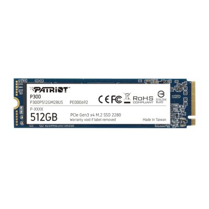 Patriot P300 512GB M.2 PCIe NVMe SSD Dark Blue