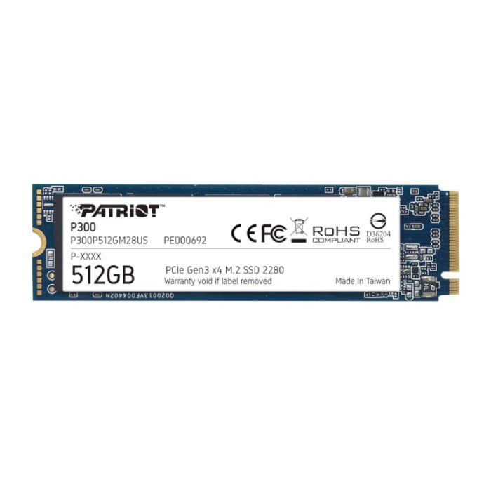 Patriot P300 512GB M.2 PCIe NVMe SSD Dark Blue