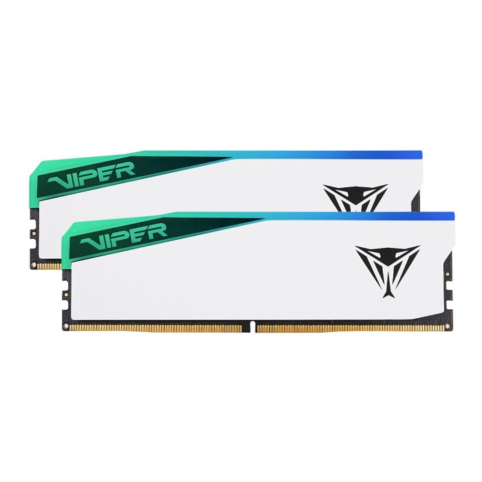Patriot Viper Elite 5 RGB 32GB 6000MHz DDR5 Desktop Gaming Memory Kit - White White