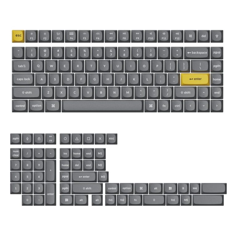 Keychron Double Shot PBT OSA Full Keycap Set – Dark Grey Dark Grey