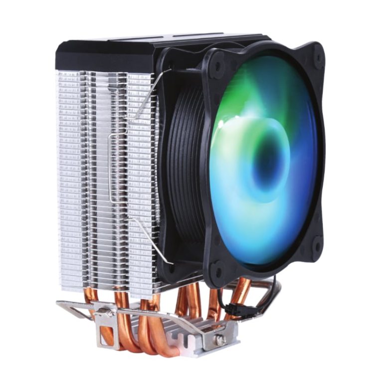 PCBuilder Zephyr Chill 90MM ARGB AIR CPU Cooler Silver