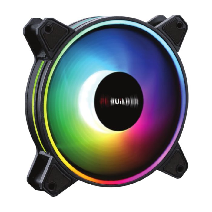 PCBuilder Tempest Chill 120MM ARGB Dual Glow Fan Black