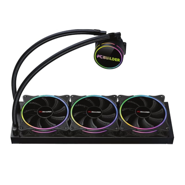 PCBuilder Hydro Chill 360MM AIO Liquid CPU Cooler ARGB Black