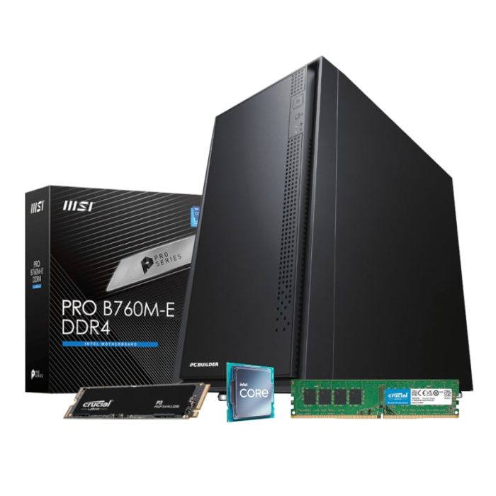 PCBuilder Intel i7-12700 HOME MASTER Windows 11 Desktop PC -