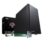 PCBuilder AMD Ryzen 5 PRO 4650G HOME MASTER Windows 11 Desktop PC Black