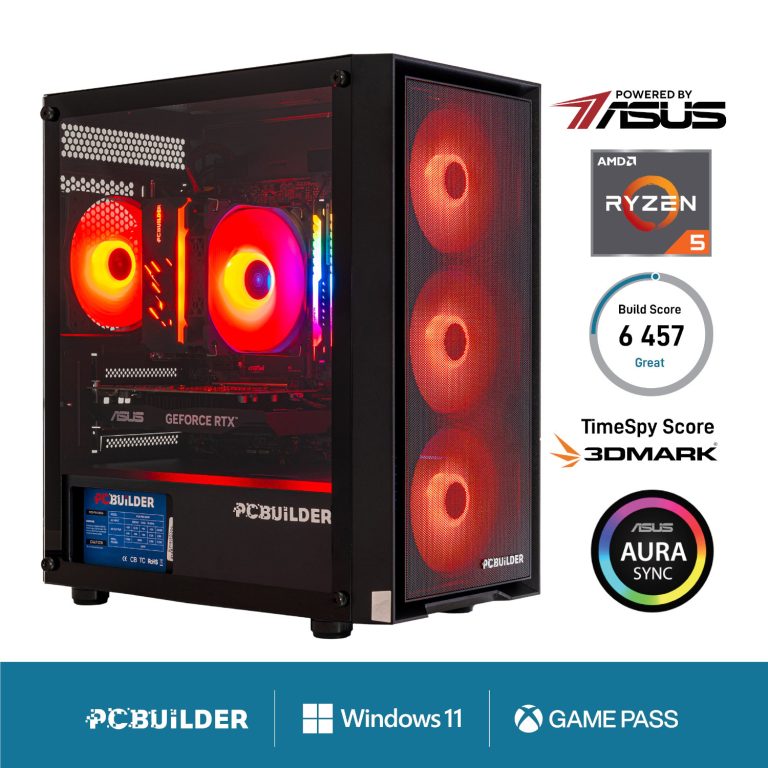 PCBuilder Ryzen 5 5600X SENTINEL Windows 11 Gaming PC -