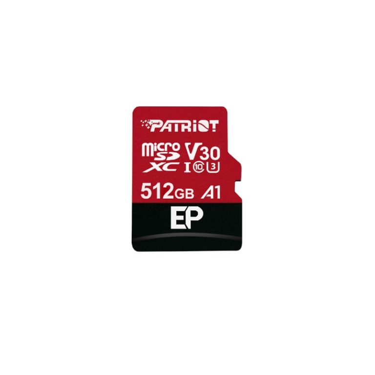 Patriot EP V30 A1 512GB Micro SDXC Card + Adapter -
