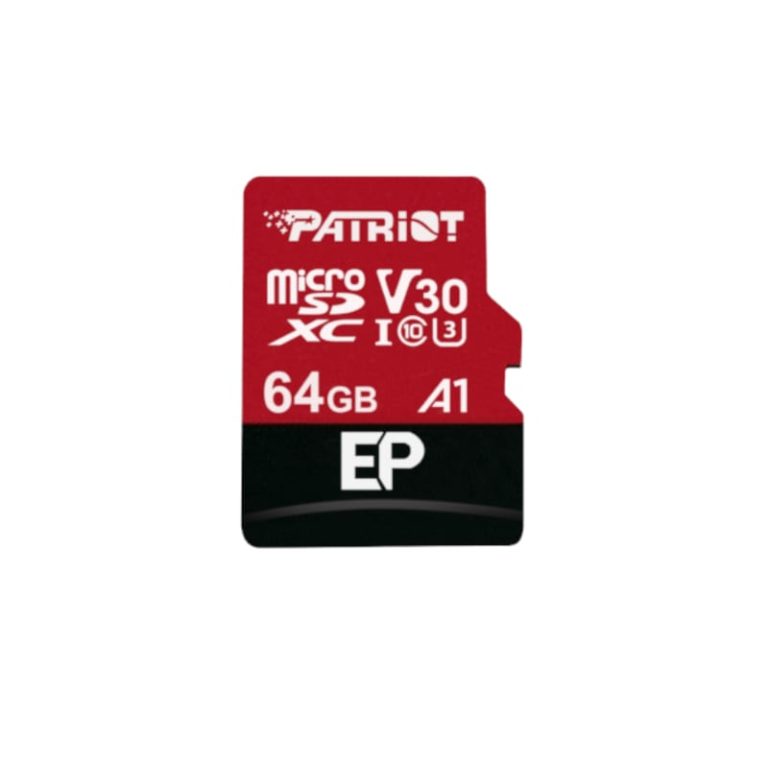 Patriot EP V30 A1 64GB Micro SDXC Card + Adapter -