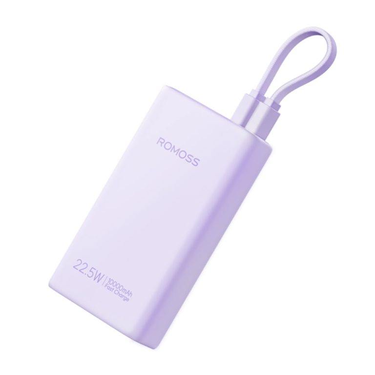 Romoss PHA10 10000mAh 22.5W Fast Charge Power Bank – Purple Purple