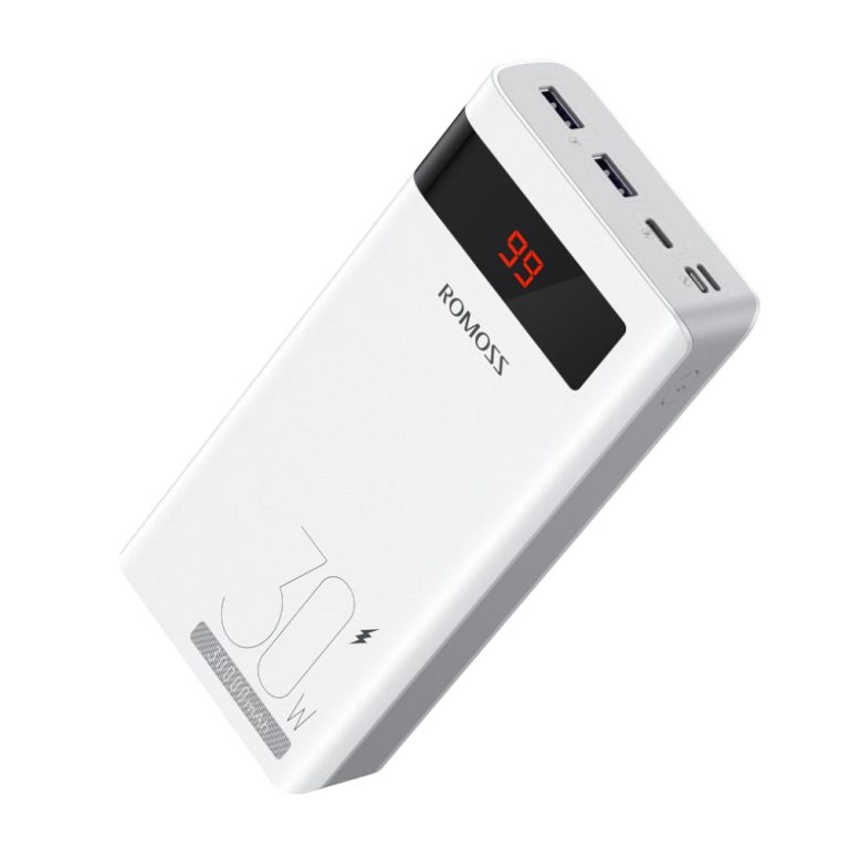 Romoss Sense 8PS Pro 30000mAh 30W Fast Charge Power Bank - White White