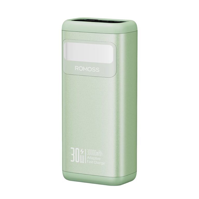 Romoss PMT30 30000mAh 30W Fast Charge Power Bank – Green Green