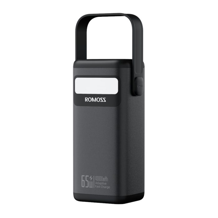 Romoss PMT40 EZCarry Pro 40000mAh 65W Fast Charge Power Bank - Black Black
