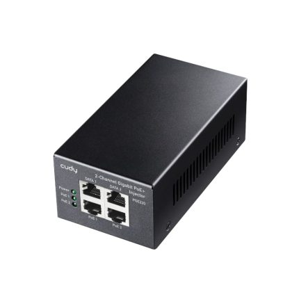 Cudy 2-Channel 30W Gigabit PoE+ Injector Black