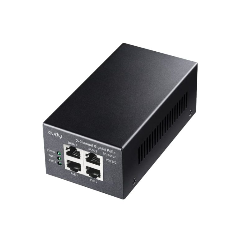 Cudy 2-Channel 30W Gigabit PoE+ Injector Black
