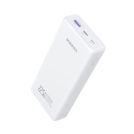 Romoss PRC20 20000mAh 22.5W Fast Charge Power Bank – White White