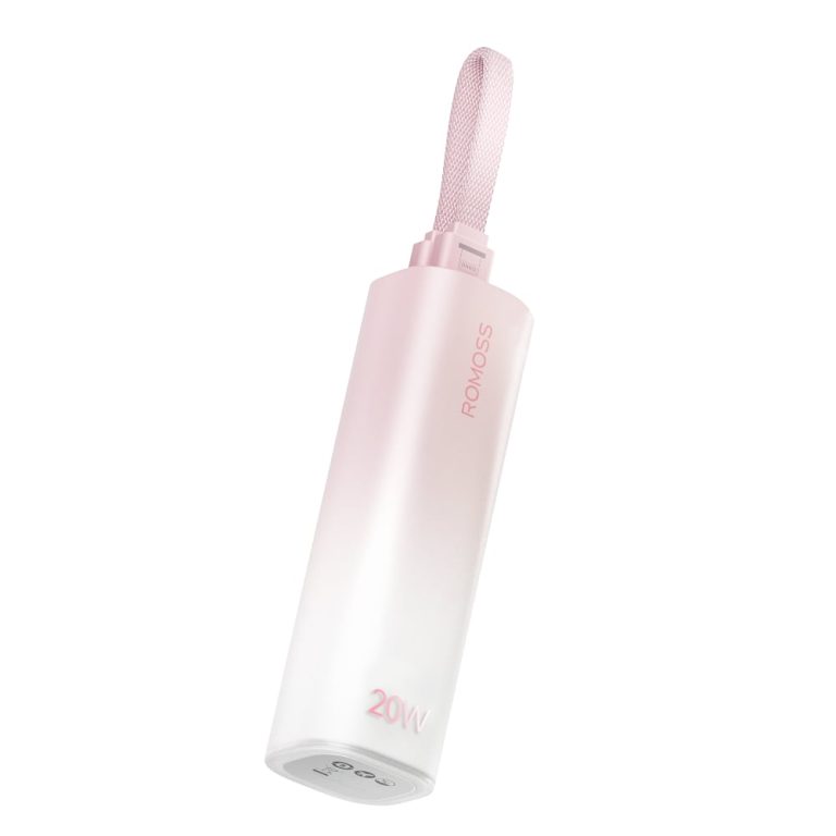 Romoss PSC05 5000mAh 20W Mini Power Bank – Pink Pink