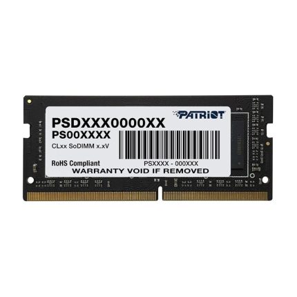 Patriot Signature Line 32GB 3200MHz DDR4 Dual Rank SODIMM Notebook Memory Black