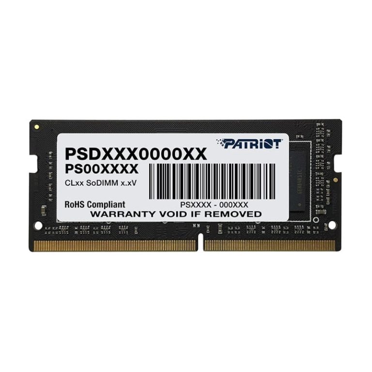 Patriot Signature Line 32GB 3200MHz DDR4 Dual Rank SODIMM Notebook Memory Black