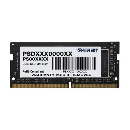 Patriot Signature Line 4GB DDR4 2666MHz Single Rank SODIMM Notebook Memory Black