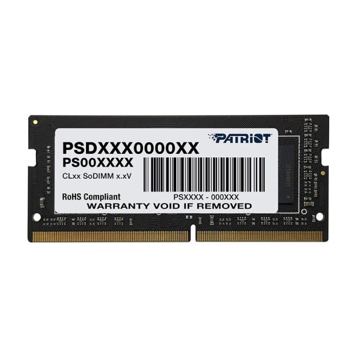 Patriot Signature Line 4GB DDR4 2666MHz Single Rank SODIMM Notebook Memory Black