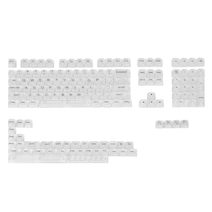 REDRAGON KeyCaps Crystal PBT 147Key set Clear