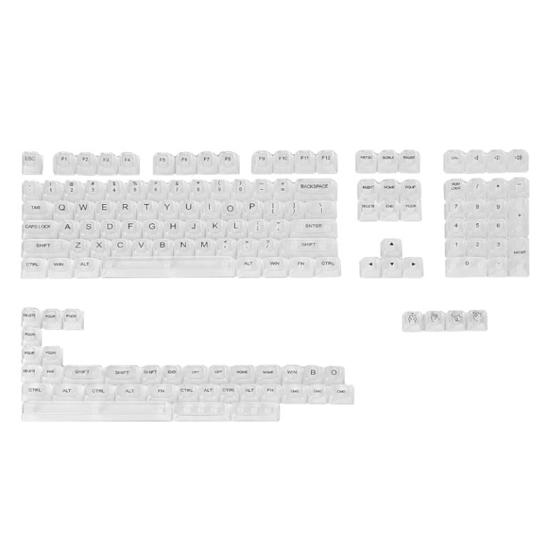 REDRAGON KeyCaps Crystal PBT 147Key set Clear