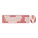 Redragon BS8772 Wireless Keyboard and Mouse Combo - Red/Pink Red/Pink