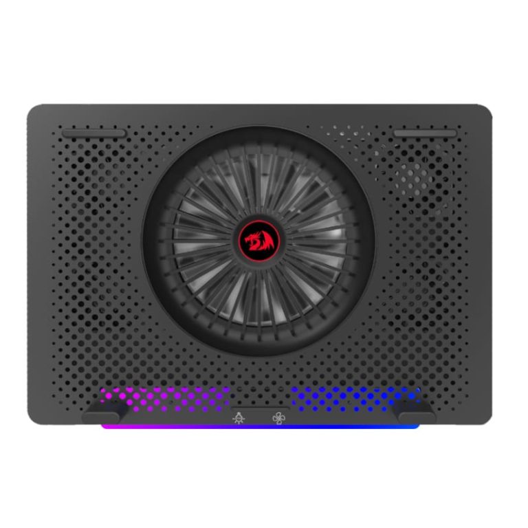 REDRAGON Dual USB 5 Fan RGB Gaming Notebook Stand Black