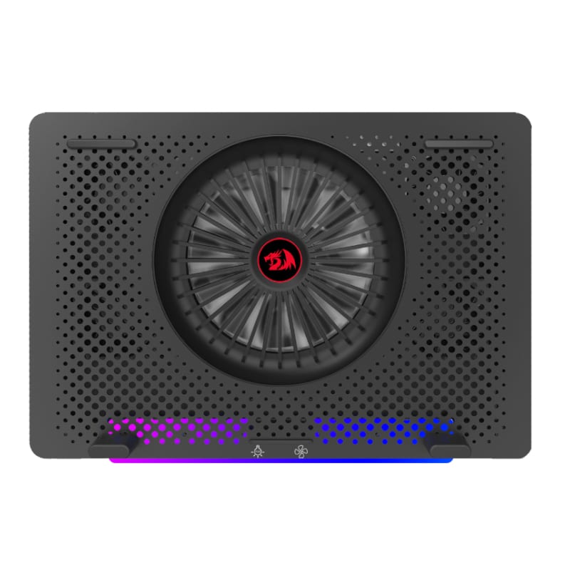 REDRAGON Dual USB 5 Fan RGB Gaming Notebook Stand Black