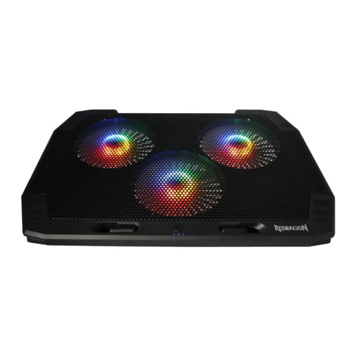 REDRAGON Dual USB 3 Fan RGB Gaming Notebook Stand Black