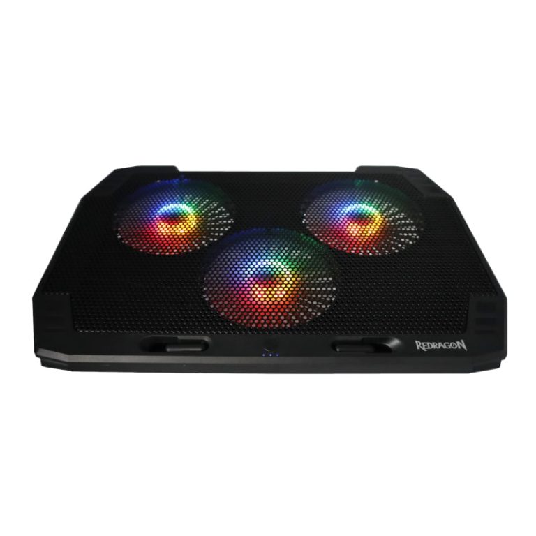 REDRAGON Dual USB 3 Fan RGB Gaming Notebook Stand Black