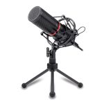 REDRAGON BLAZAR Cardioid USB Gaming Mic and Tripod - Black Black