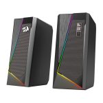REDRAGON 2.0 Satellite Speaker ANVIL 2 x 3W RGB USB|Aux Gaming Speaker - Black Black