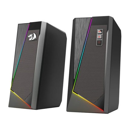 REDRAGON 2.0 Satellite Speaker ANVIL 2 x 3W RGB USB|Aux Gaming Speaker - Black Black