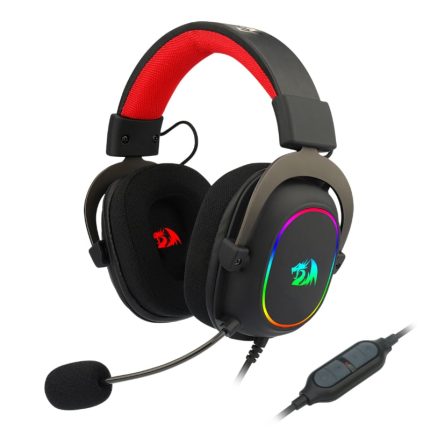 REDRAGON Over-Ear ZEUS-X USB RGB Gaming Headset - Black Black