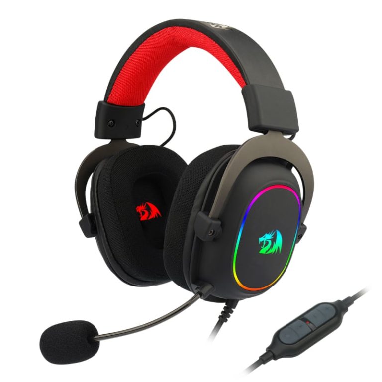 REDRAGON Over-Ear ZEUS-X USB RGB Gaming Headset - Black Black