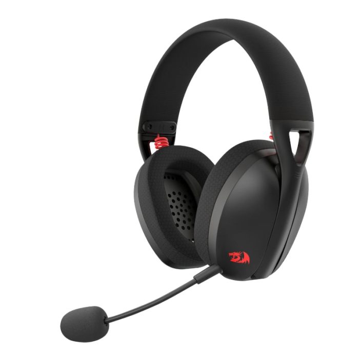REDRAGON Over-Ear IRE BT5.2 Wireless Gaming Headset - Black Black