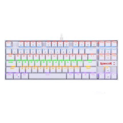 REDRAGON KUMARA Mechanical 87 Key|RGB Backlit Gaming Keyboard - White White