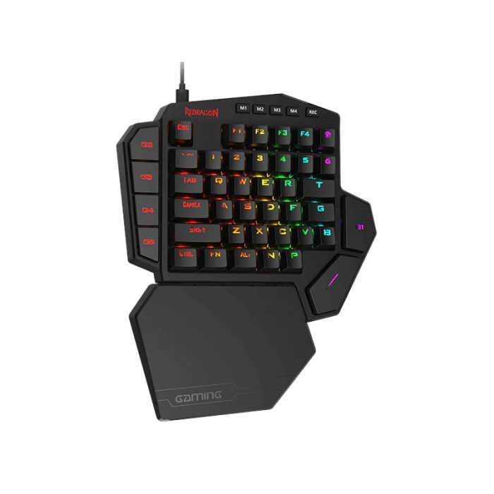 REDRAGON Diti Elite Pro One-Handed RGB Wireless Mechanical Gaming Keyboard - Black -