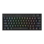 REDRAGON Horus Mini Pro 61Key Wireless Bluetooth Red Switch RGB Low Profile Gaming Mechanical Keyboard - Black Black