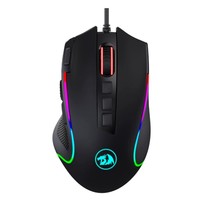 REDRAGON PREDATOR 4000DPI RGB Ergo Gaming Mouse - Black Black