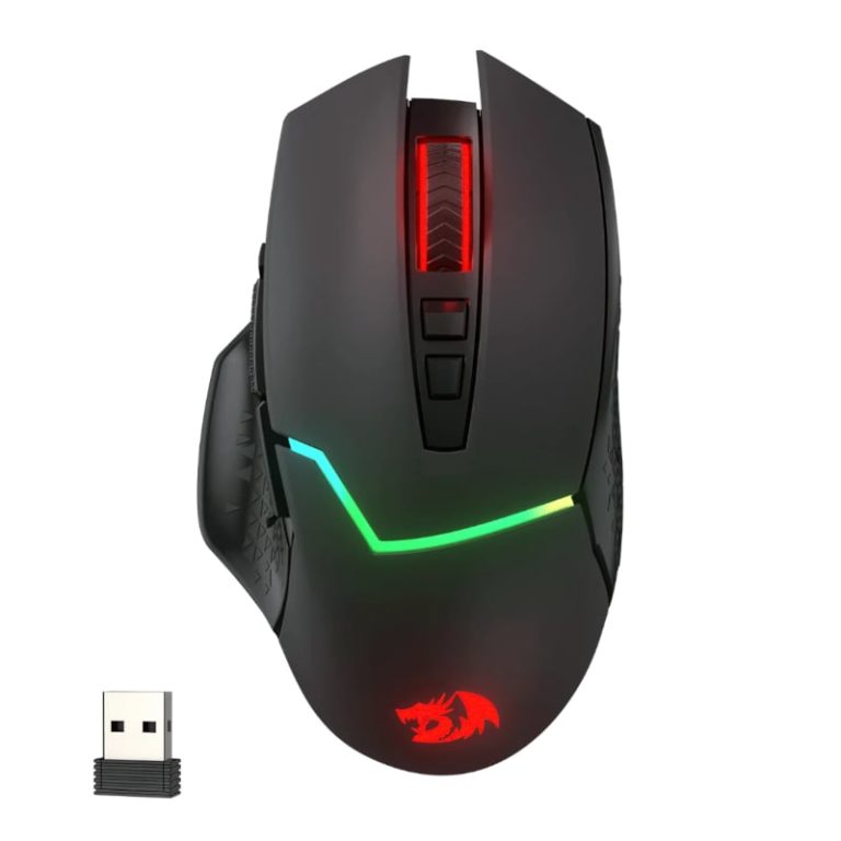 REDRAGON Mirage Pro 8000DPI RGB Wireless Gaming Mouse - Black Black