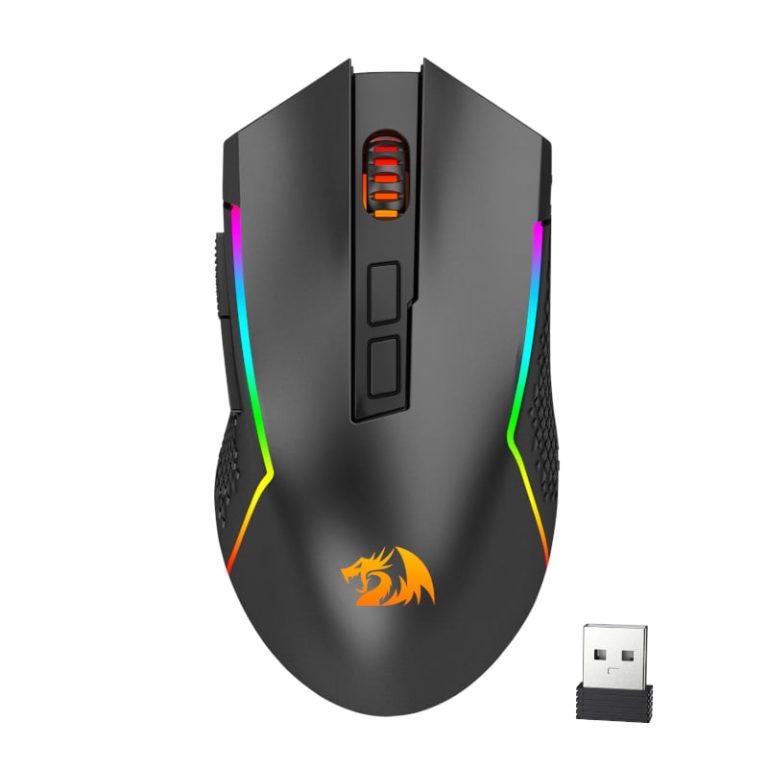 REDRAGON Trident Pro 8000DPI RGB Gaming Mouse - Black Black