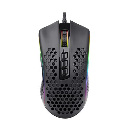 REDRAGON STORM 12400DPI 7 Buttons|Ergonomic Design|P3327 Optical Sensor|Lightweight Body|RGB Backlit gaming Mouse - Black Black