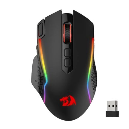 REDRAGON Taipan Pro 10000DPI RGB Wireless Gaming Mouse - Black Black