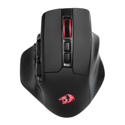 REDRAGON Aatrox Wireless 6200DP RGB MMO Gaming Mouse - Black Black