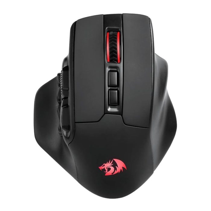 REDRAGON Aatrox Wireless 6200DP RGB MMO Gaming Mouse - Black Black