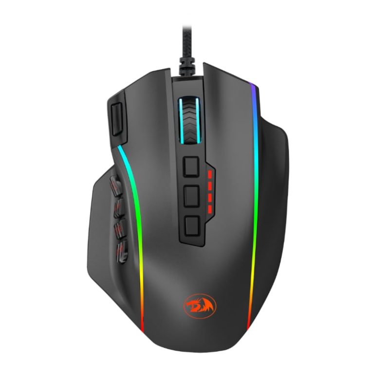 REDRAGON PERDICTION 4 12400DPI RGB MMO Ergo Gaming Mouse - Black Black